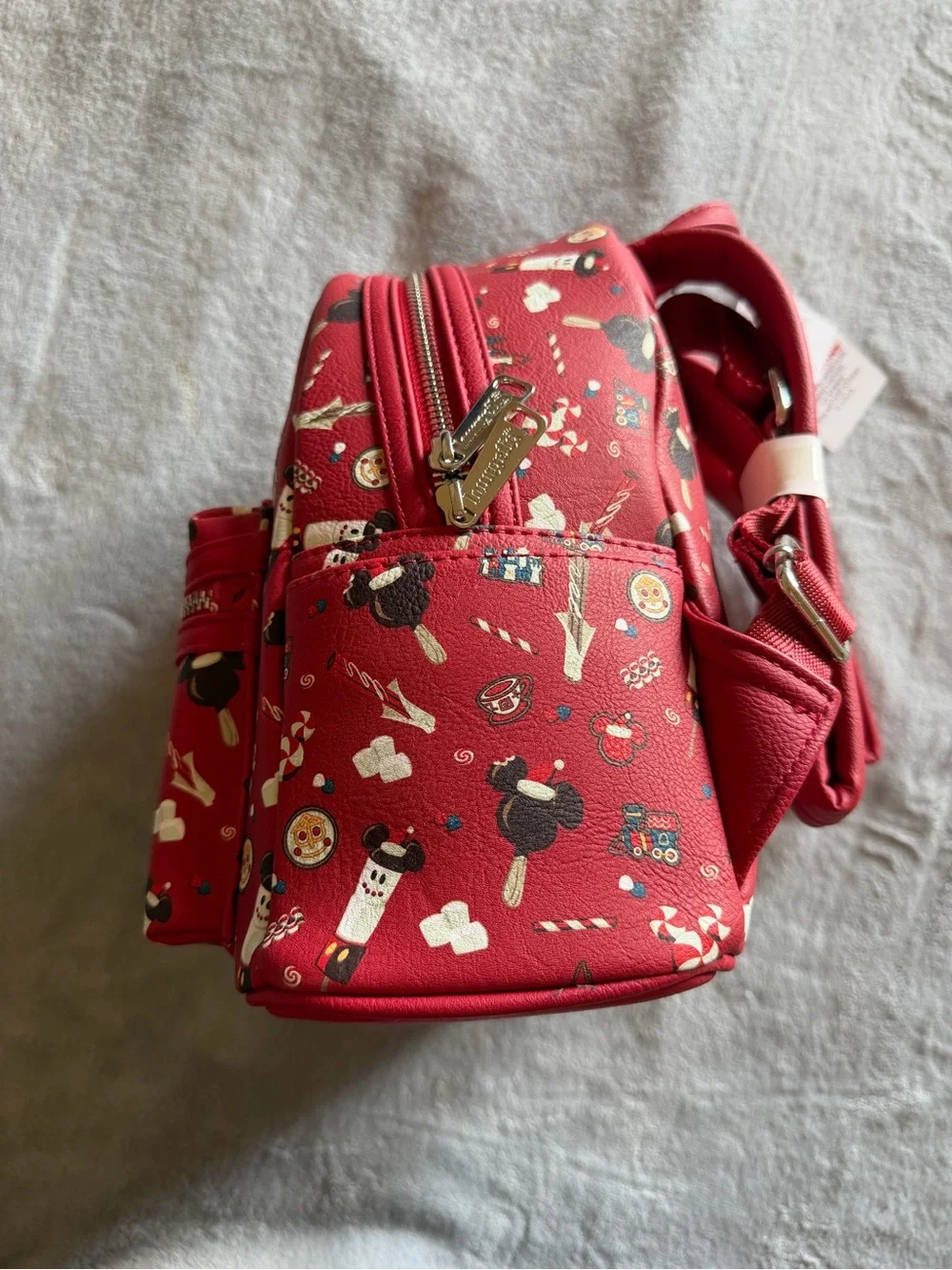Disney Parks Loungefly Snacks Mini Backpack NWT Mickey Treats Red Bag